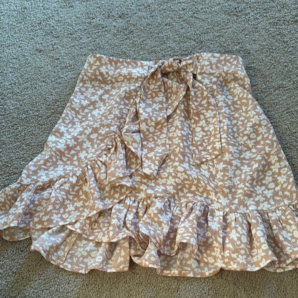 Pink Floral Skirt